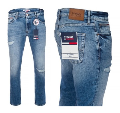 TOMMY HILFIGER JEANS SCANTON SLIM WORN DENIM 31/30