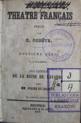 Theatre Francais 1858 r.