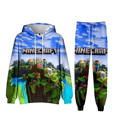 DRES 3D MINECRAFT BLUZA SPODNIE ROZMIARY WZORY