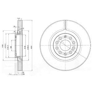 DISCOS DE FRENADO DELPHI BG3714  