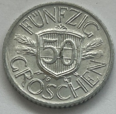 Austria 50 Groschen 1947 stan *k123