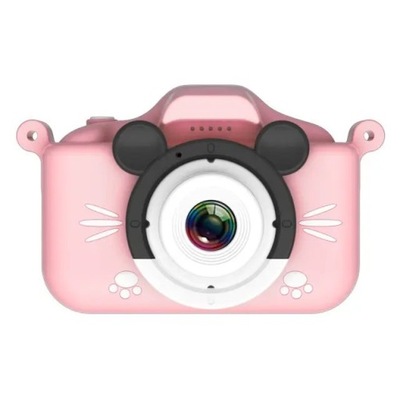 Extralink Kids Camera H31 Single Różowy | Aparat cyfrowy | 1080P 30fps, wyś