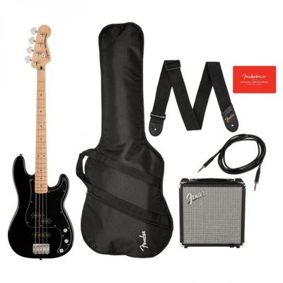 Fender Squier Affinity Precision Bass PJ MN BK Pack gitara basowa zestaw