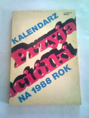 KALENDARZ PRZYJACIÓŁKI 1988