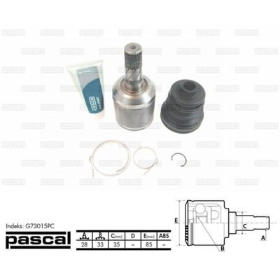 Шарнир mazda 6 gg gy mpv ii 02-07 wew. перед l фото №1