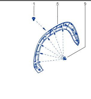 Молдинг крила правий задня dacia spring фото №1