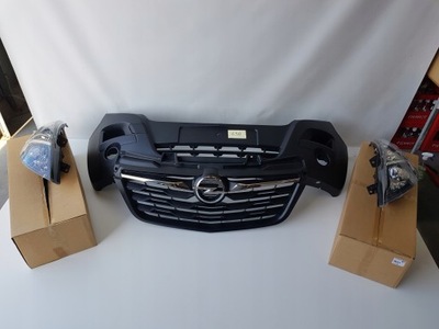 Бампер передній решітка радіатора лампи led opel movano lift фото №1