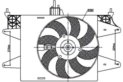 Nissens вентилятор радіатора з корпус fiat dobl фото №1