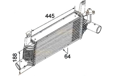 Hella інтеркулер nissan navara 2,5d фото №1