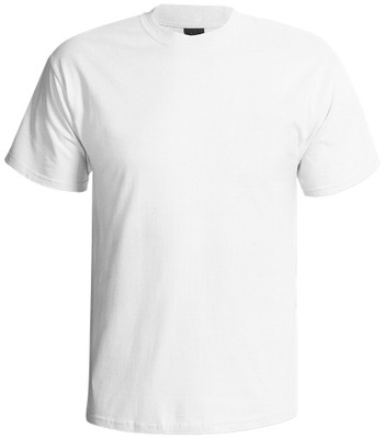 MĘSKA koszulka T-SHIRT Bawełniana 100% BIAŁA