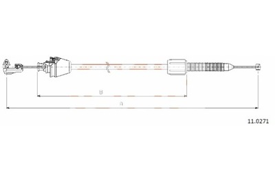 COFLE CABLE GAS COFLE 11.0271 RENAULT CLIO KANGOO 1.2 98-  