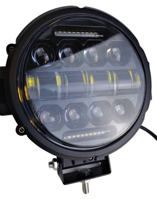 Лампа led робоча світлодіодна drogowa протитуманна фара 12-24v 80w кругла 31 led фото №1