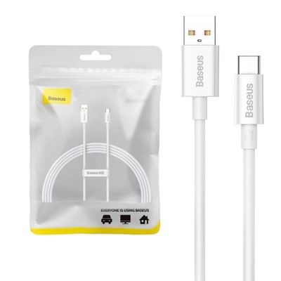 Kabel Przewód USB do USB-C Baseus Superior 100W 1.5m (biały)