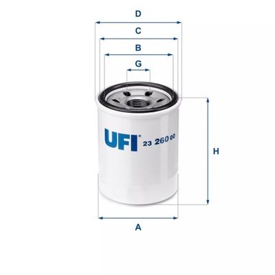 ФИЛЬТР МАСЛА UFI 23.260.00 фото