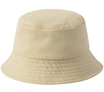 Beżowy Safari KAPELUSZ bawełniany czapka letnia BUCKET HAT r. 54-56