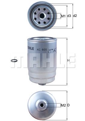 KNECHT KC 605D ФИЛЬТР ТОПЛИВА