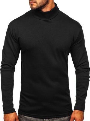 GOLF SWETER MĘSKI BASIC CZARNY 145347 DENLEY_L