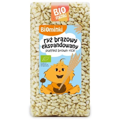 Ryż brązowy ekspandowany BIO 75 g Biominki