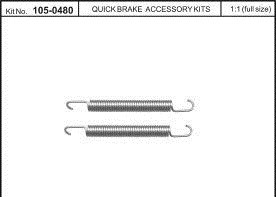 RESORTES DO ZAPATAS DE FRENADO OPEL OMEGA B 94-  