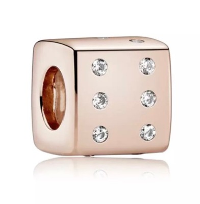 Charms Rose Gold Kostka do gry