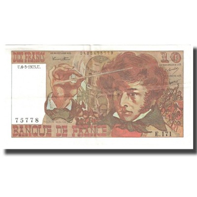 Francja, 10 Francs, Berlioz, 1975, 1975-03-06, UNC