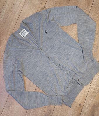 ALLSAINTS sweter kardigan 100% MERINO WOOL M