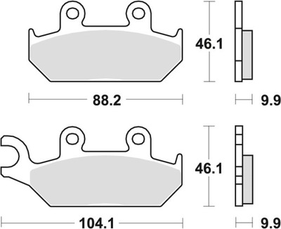 TRW LUCAS ZAPATAS DE FRENADO KH172 ORGANIC YAMAHA XT 600 90-03, XTZ 660  