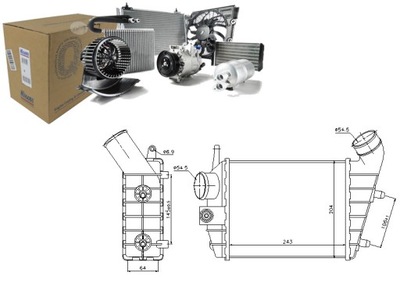 INTERCOOLER ALFA ROMEO 156 1.9D/2.4D 09.97-05.06 N  
