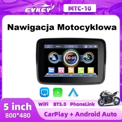 NAVEGACIÓN MOTOCICLETA GPS APPLE CARPLAY ANDROID AUTO MAPAS IP67 YANOSIK  