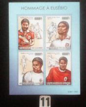 Piłka nożna , Eusebio ,Guinee MNH