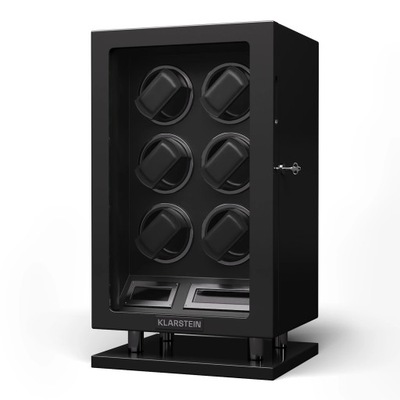 Rotomat 6 zegarków Klarstein szkatułka gablotka 5 prędkości LED pilot