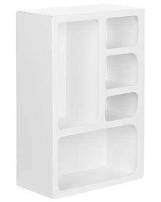 Półka ścienna wisząca biała