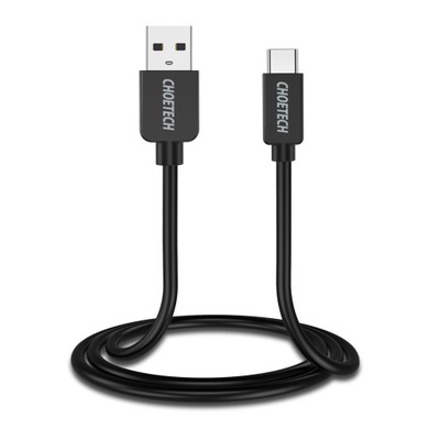 Kabel Choetech USB - USB typ C 1 m czarny