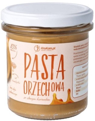 Pasta Orzechowa ze SŁONYM KARMELEM Krem Krukam