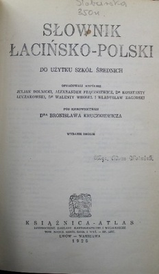 Słownik łacińsko polski do użytku dla