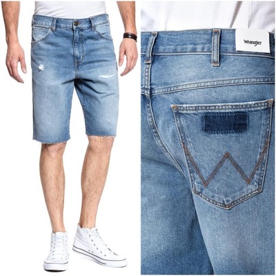 Męskie szorty jeansowe Wrangler DENIM SHORT W34