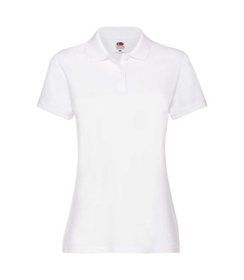 Damska Koszulka Polo Lady-Fit Premium Biała M