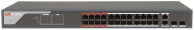 SWITCH 24 x POE DS-3E1326P-SI 24-PORTOWY Hikvision