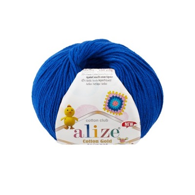 Włóczka Alize Cotton Gold Hobby 141 SZAFIROWY