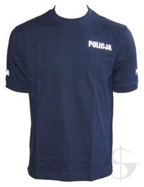 T-shirt granatowy Policji