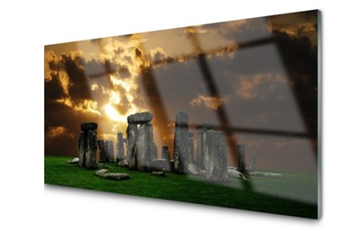 Panel szklany dekor Stonehenge 120x60 + KLEJ