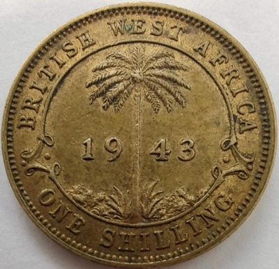 1774 - Brytyjska Afryka Zachodnia 1 szyling, 1943