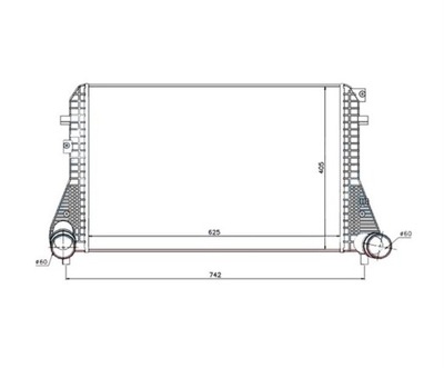 Інтеркулер vw passat b7 tiguan 2.0tfsi 3.6fsi фото №1