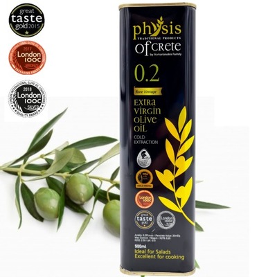 Oliwa z oliwek Physis of Crete 0,2 Extra Virgin-500 ml Nagradzana oliwa