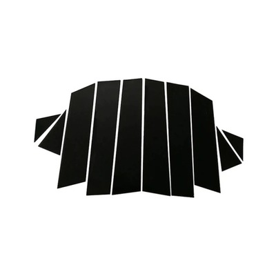 10 PCS CAR GLOSSY BLACK PILLAR POSTS DOOR WINDOW TRIM DECAL COVER FO~50703