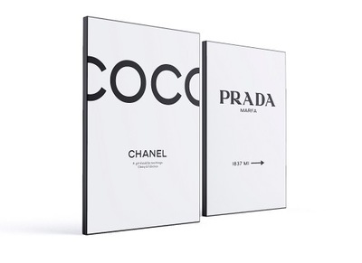Chanel COCO Prada Plakat Obraz Hit Modny Glamour