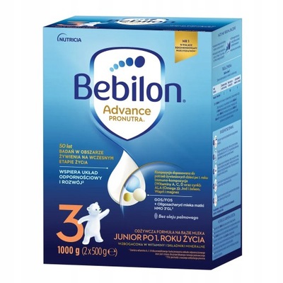 BEBILON 3 Pronutra Advance junior po 1 roku 1000 g