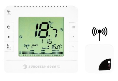 BEZPRZEWODOWY REGULATOR POKOJOWY EUROSTER 6060TXRX