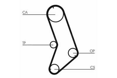 CONTINENTAL CTAM DIRŽELIS SKIRSTYMO SISTEMOS CITROEN CX I FIAT REGATA RITMO UNO X 