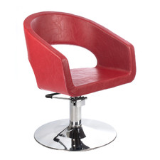 BEAUTY SYSTEM Fotel fryzjerski Paolo BH-8821 czerwony